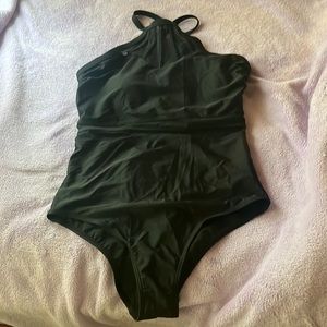 Black halter top swimsuit